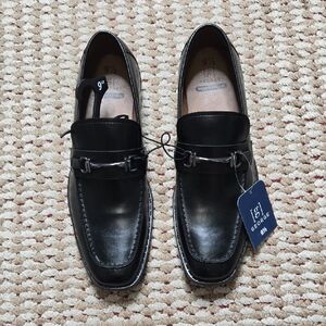 George Memory Foam Jackey Black Loafers Size 9.5 Shoes Slip Ons